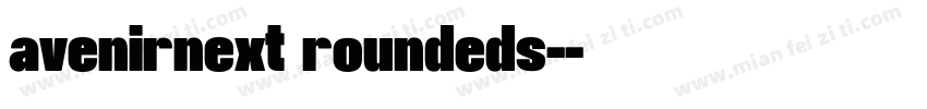 avenirnext roundeds-字体转换